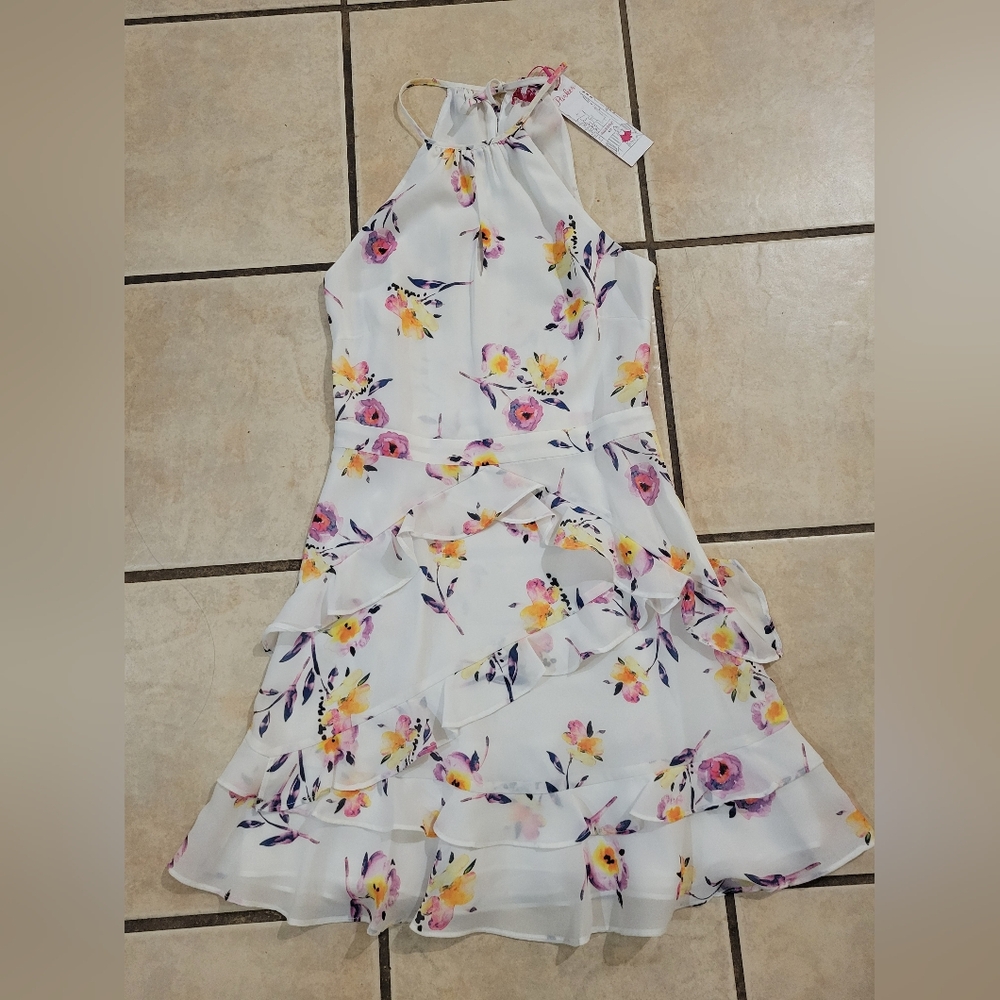 Parker Floral Halter Dress